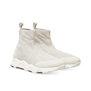 PESERICO Women's Slip On High Top Marlene Shoes Antique White Italy 39 Sneakers